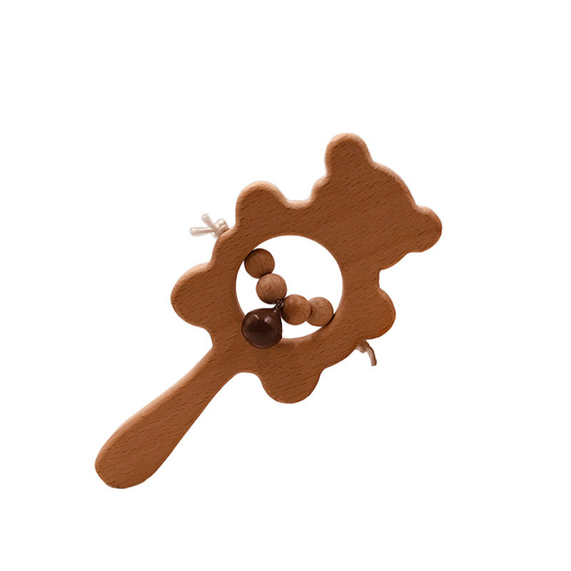 Children's Hand-held Rattle Wooden Grinding Stick Toy