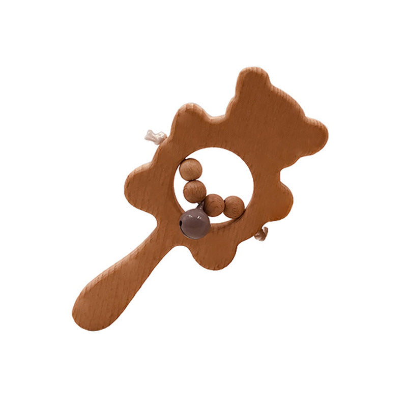 Children's Hand-held Rattle Wooden Grinding Stick Toy